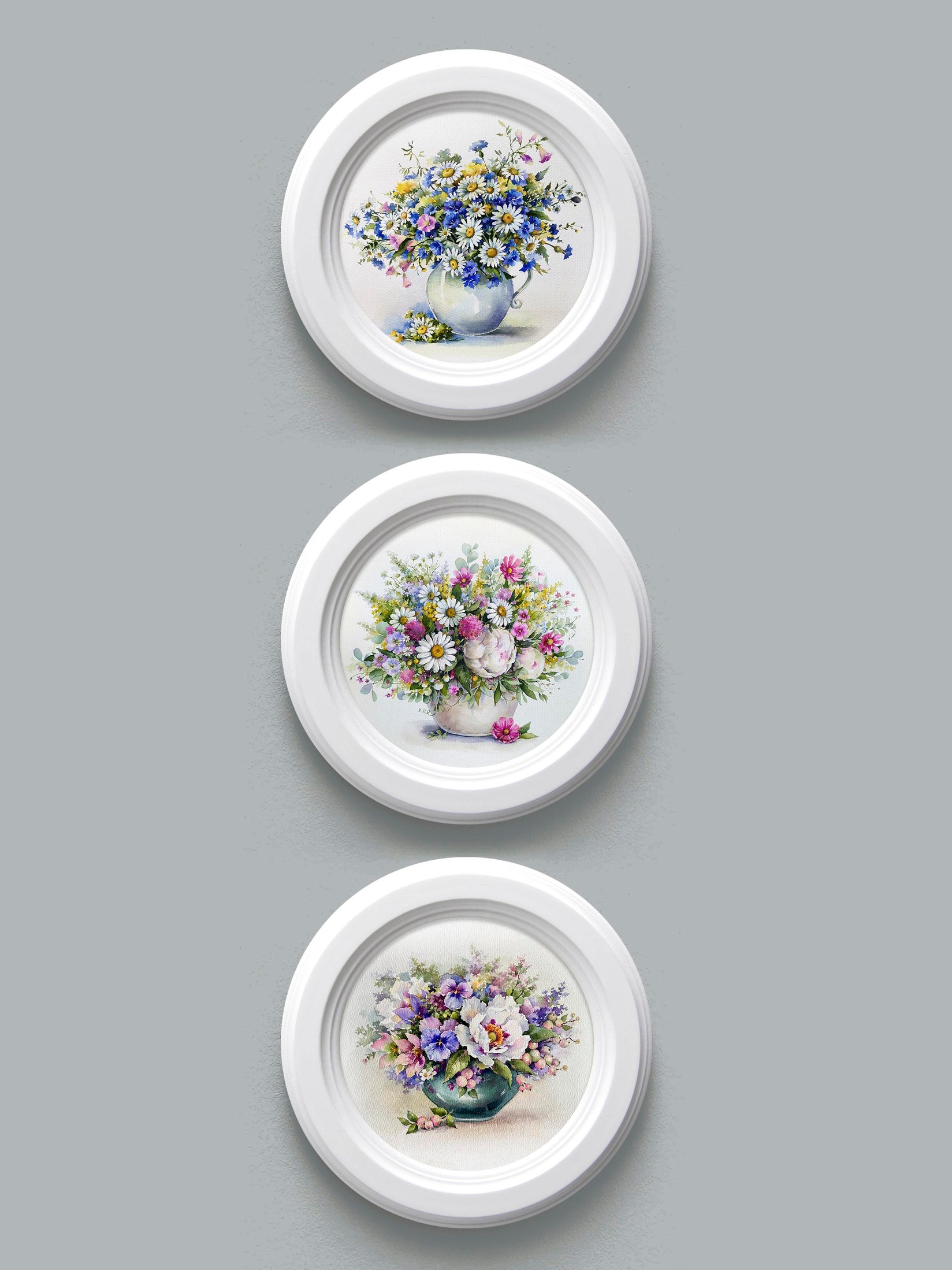 Home Gallery Set od 3 mini slike ''Tratinčice'' 17.5cm