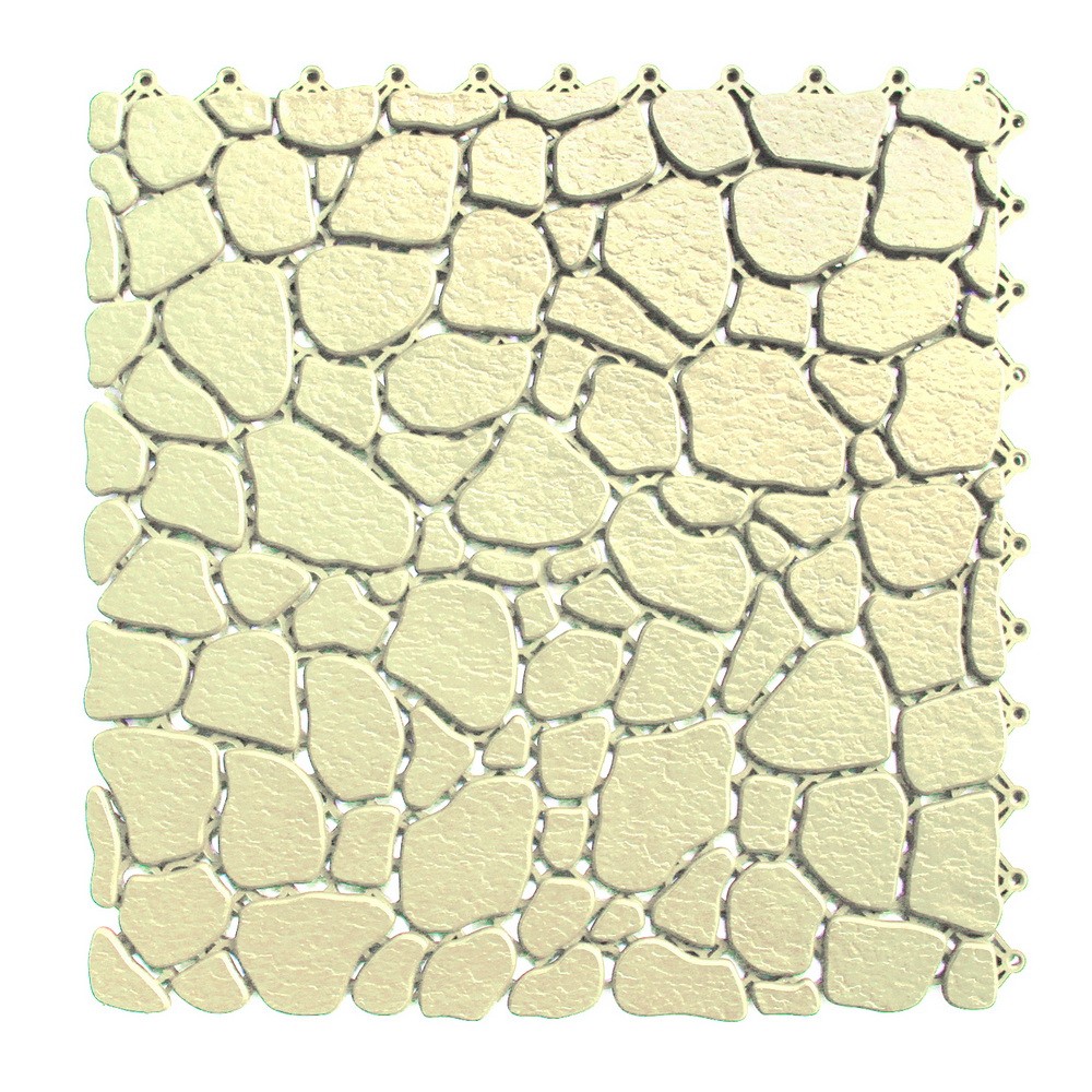 AQUA Neklizajuće antibakterijske obloge Aqua Stone, Oko bazena i za vlažne zone, Boja slonovače, 1,38 m²