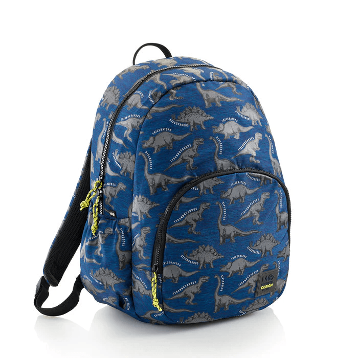 MIQUELRIUS Školski ranac Wild dino, 2 pregrade, 24l, Plavi