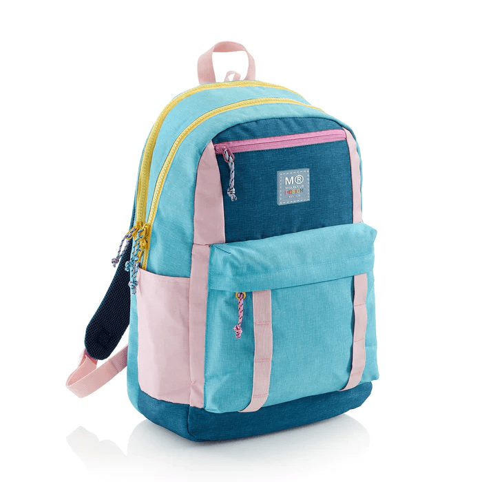 MIQUELRIUS Školski ranac Katy, 3 pregrade, 28l, Roze-plavi