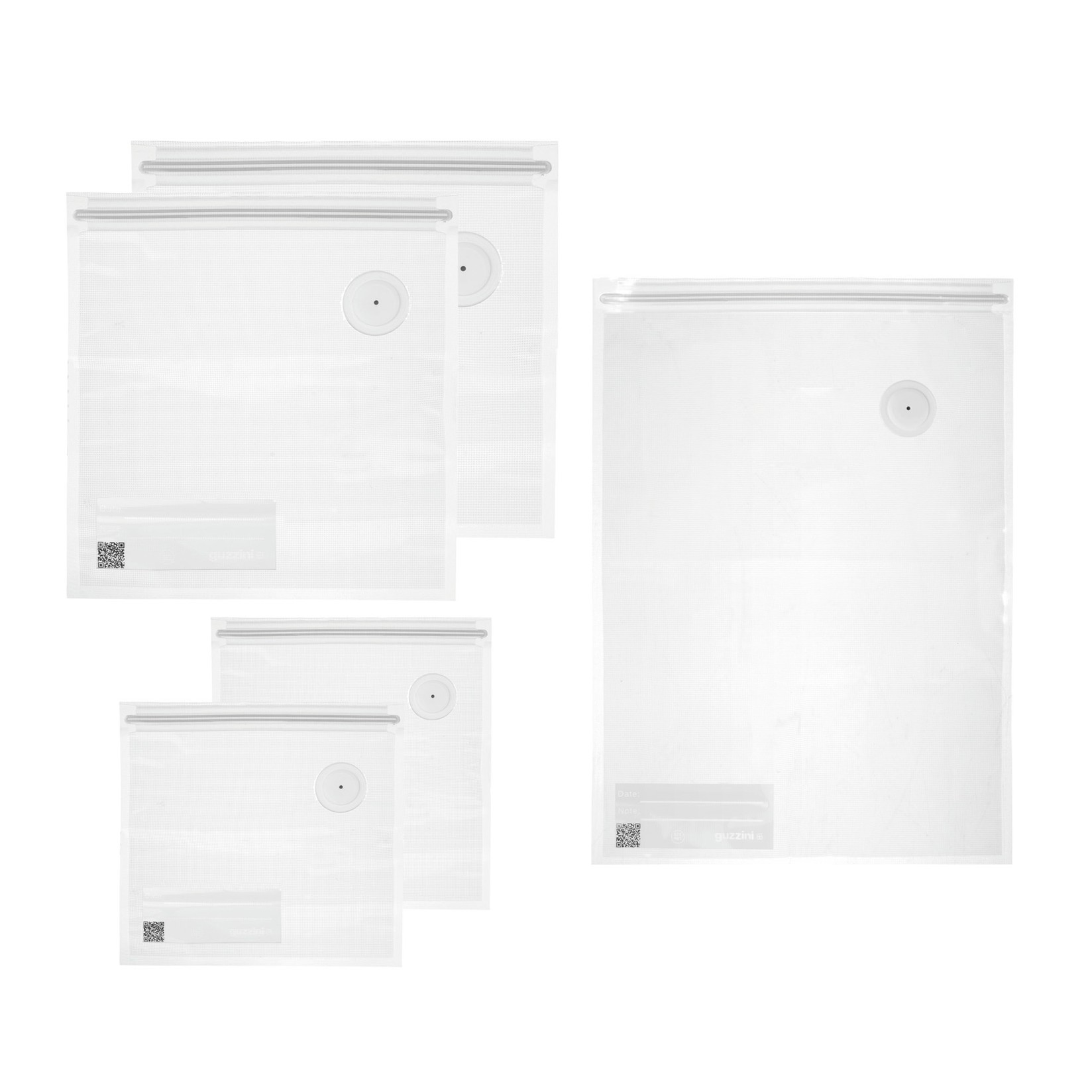 Guzzini Set vakuumske višekratne kesice, 5 komada