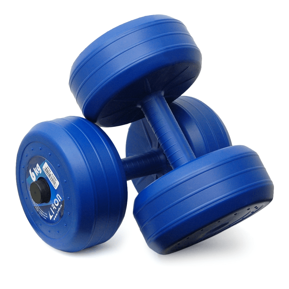 IRON SPORT Bučice set - Plastični tegovi, 2x6kg