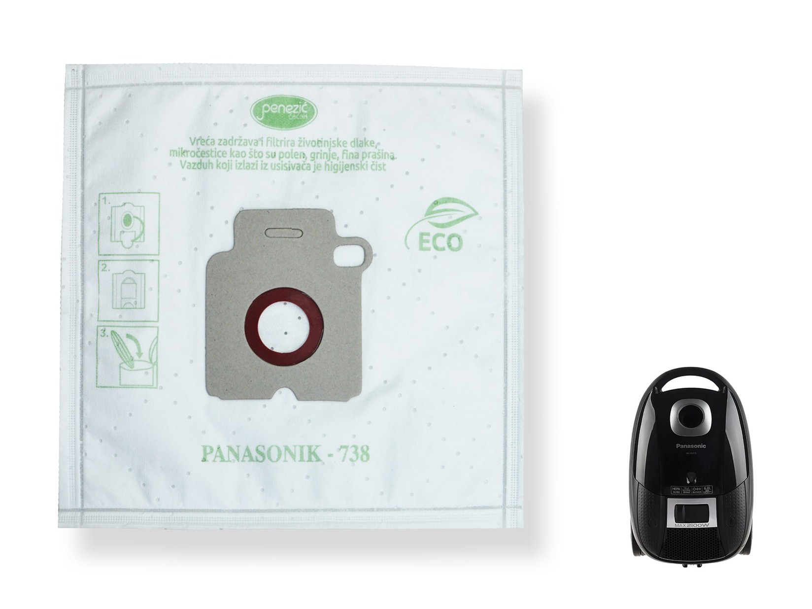 PANASONIC Kese za usisivače, 5 komada