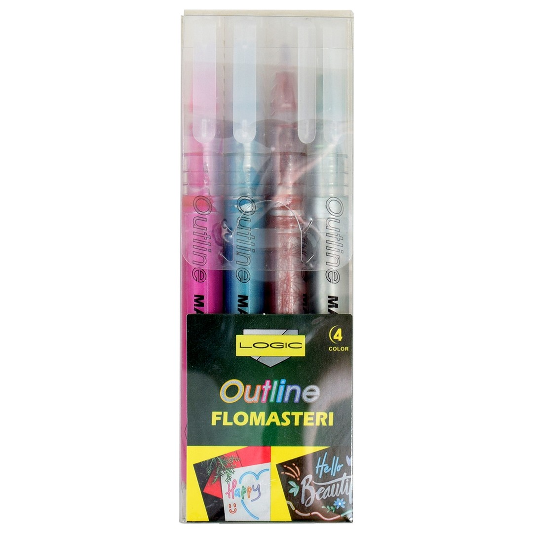 LOGIC Flomasteri Outline 4/1