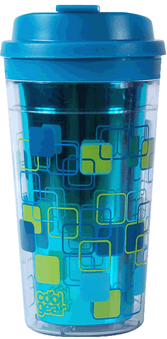 Cool Gear Šolja za poneti sa duplim zidom, 443 ml, Plava