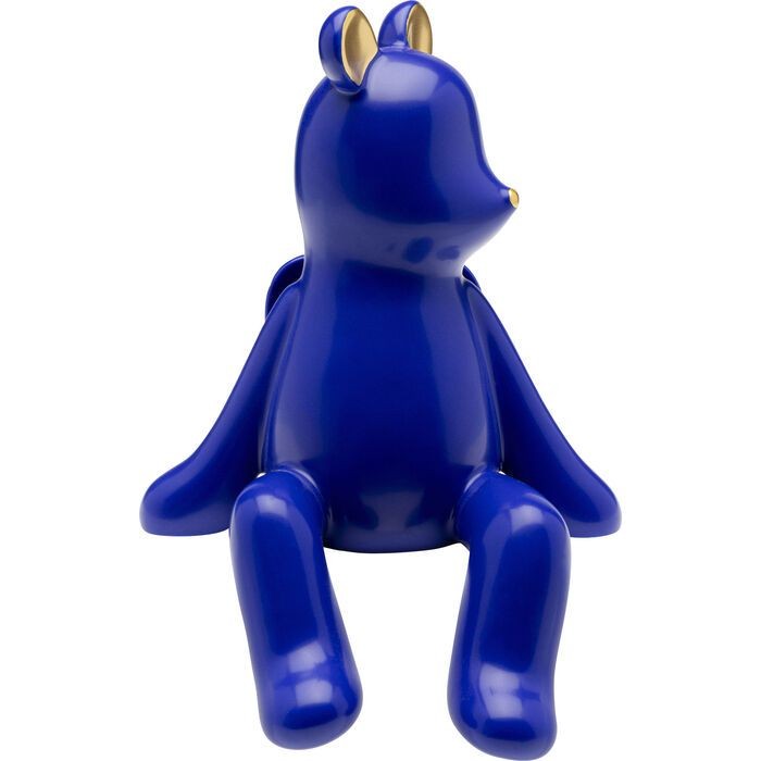 KARE Ukrasna figura Sitting Bear 20cm, Plavi