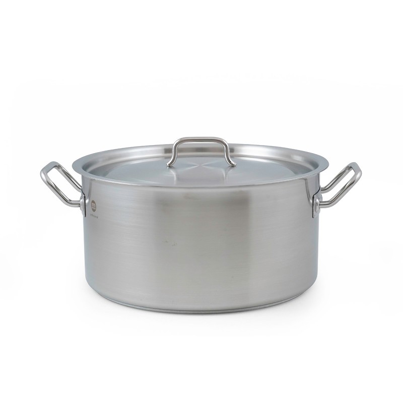 METALAC Profesionalna duboka šerpa od nerđaјućeg čelika 34cm/15l sa poklopcem