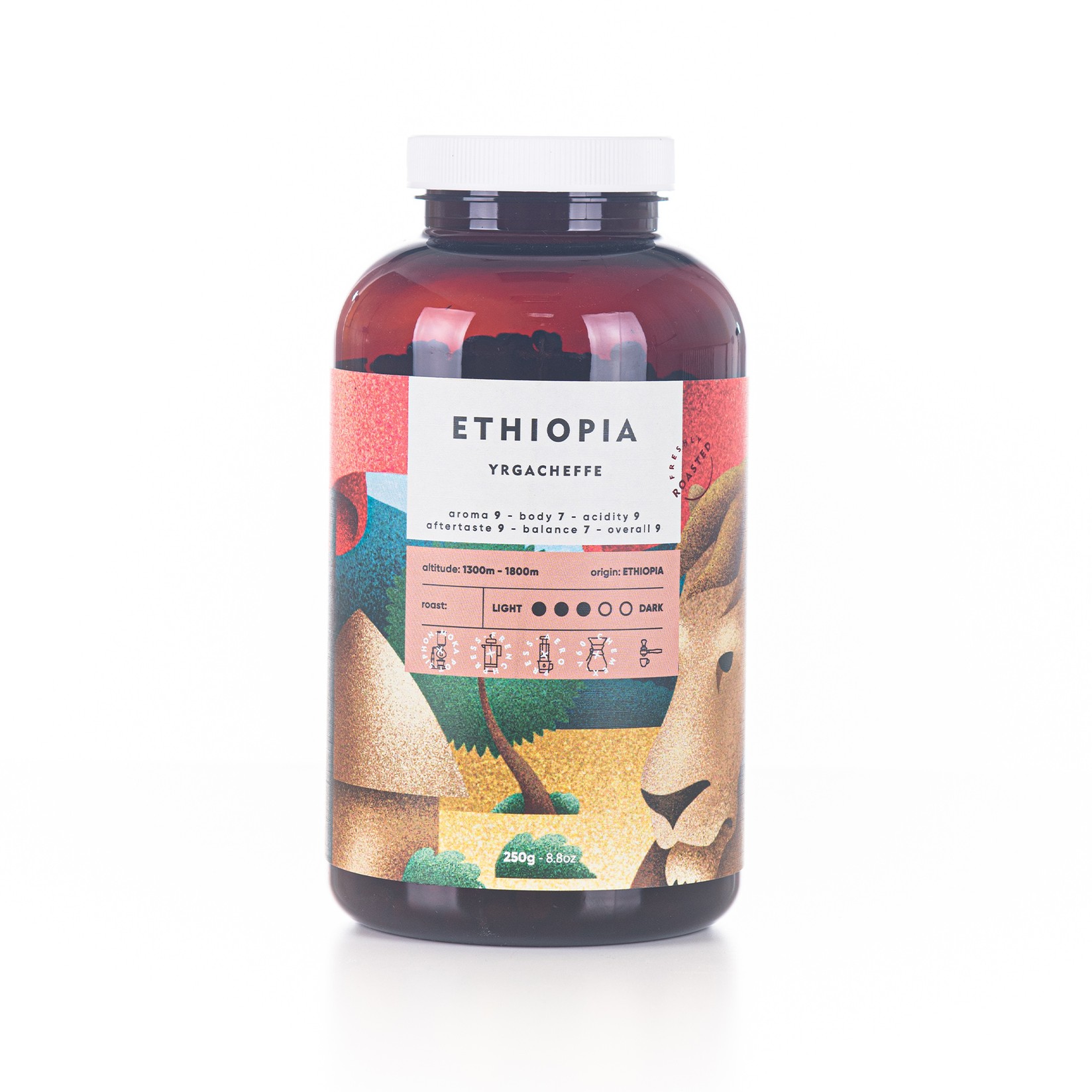 Kilo Coffee Roasters Ethiopia Yrgacheffe Pržena kafa u zrnu, 250g