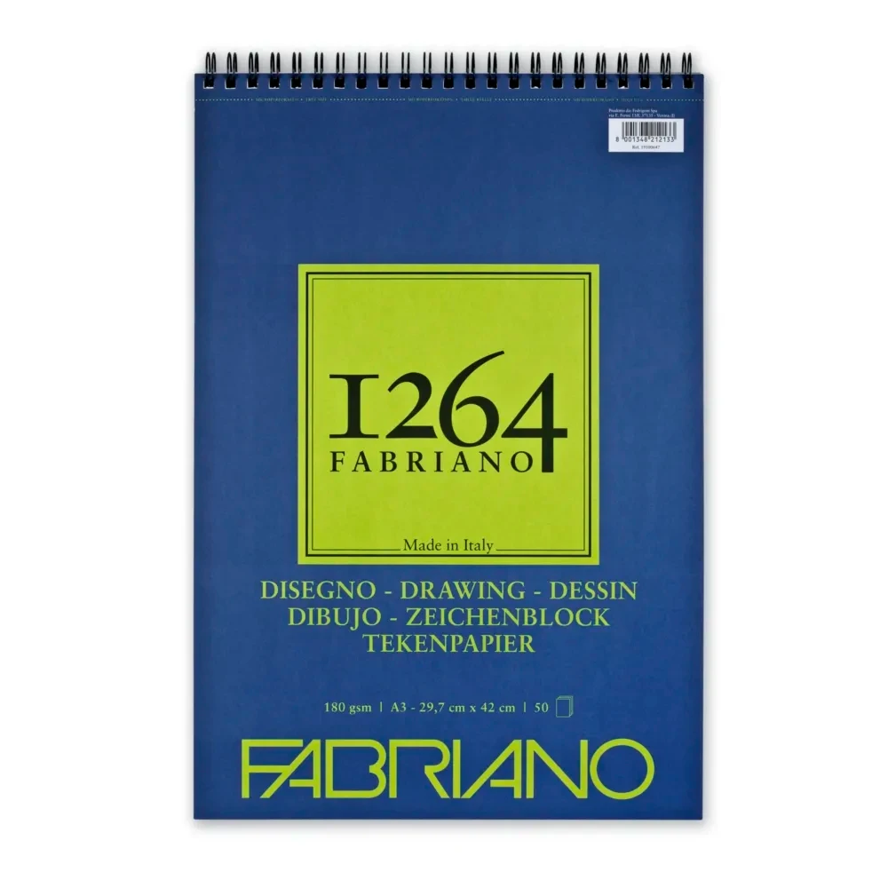 Fabriano 1264 Drawing Blok za crtanje sa spiralom, A3, 50 listova