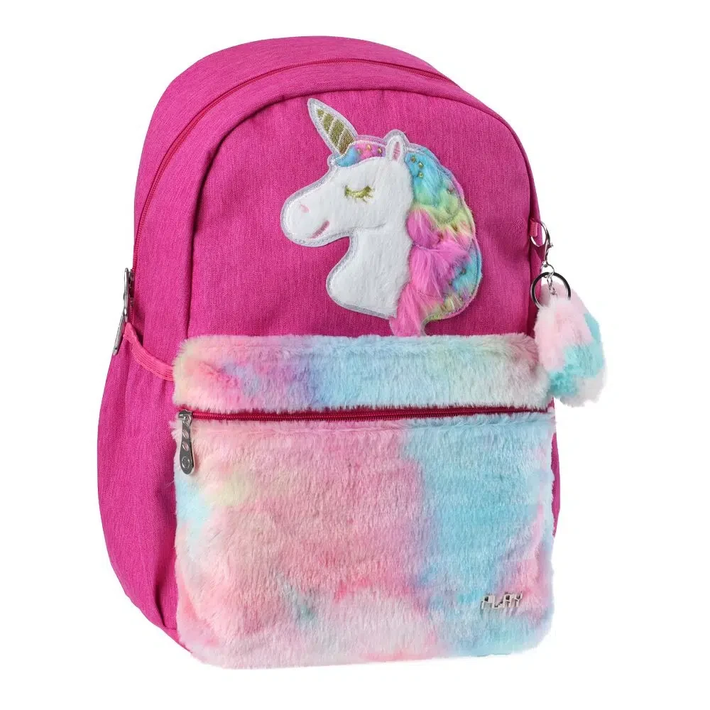 PLAY Pop fashion Ranac za devojčice, Unicorn plush, Roze