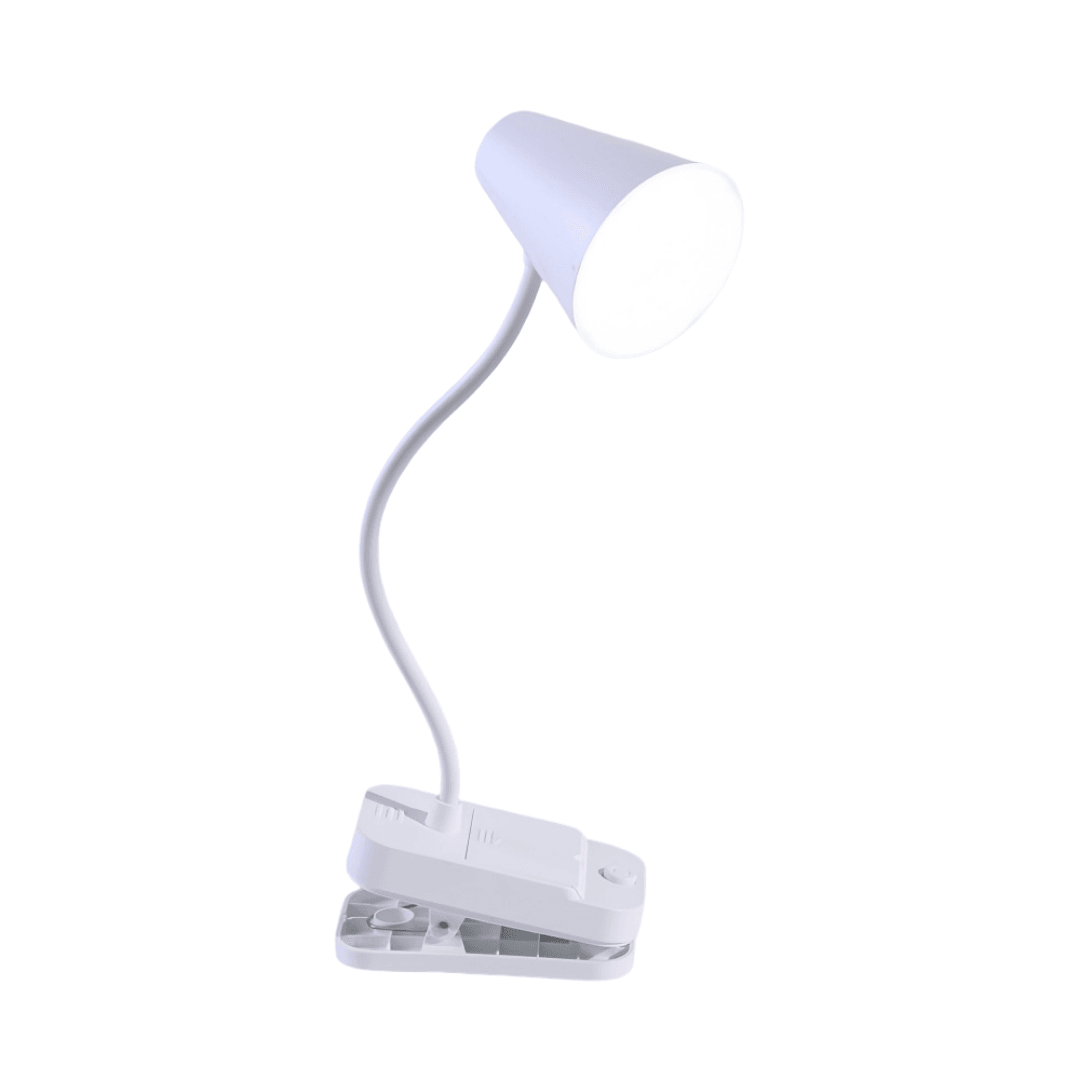 Lampa stona LED3496 USB, 33 cm, Bela