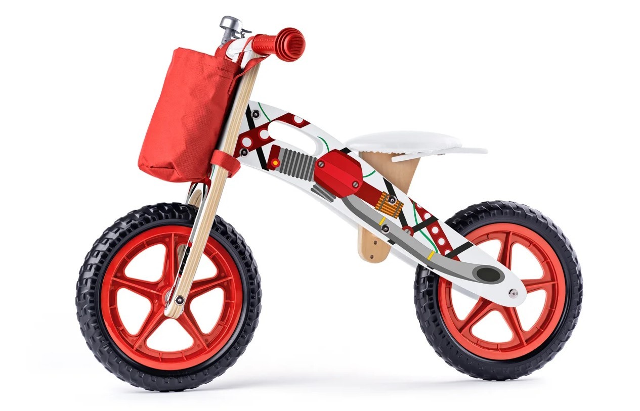 Woody Balans bicikl, Crveni