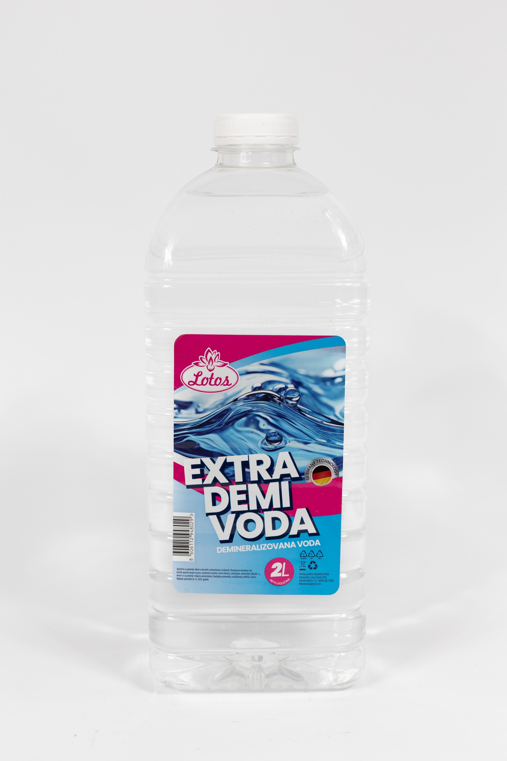 Lotos Demineralizovana voda Extra, 2 L