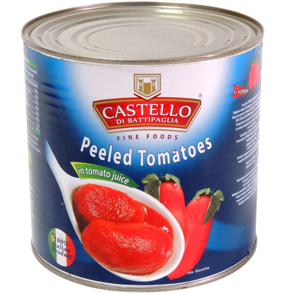 CASTELLO Paradajz pelat,  2.5kg