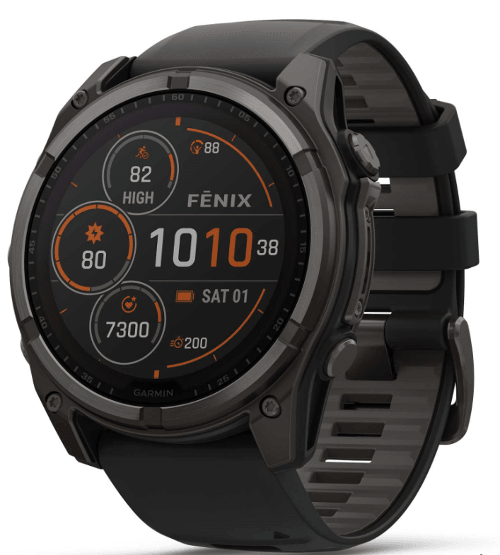Garmin pametni sat Fenix ​​​​8 Solar Carbon DLC, 51mm, crni