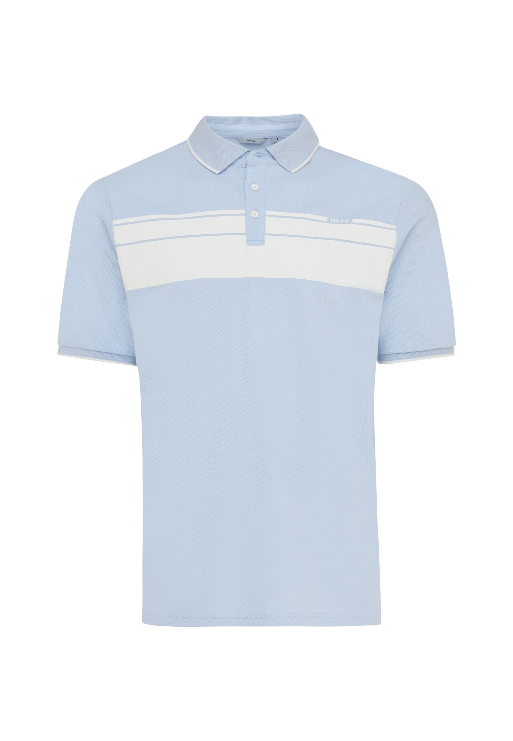 MEXX Muška majica sa kragnom, Plavo-bela
