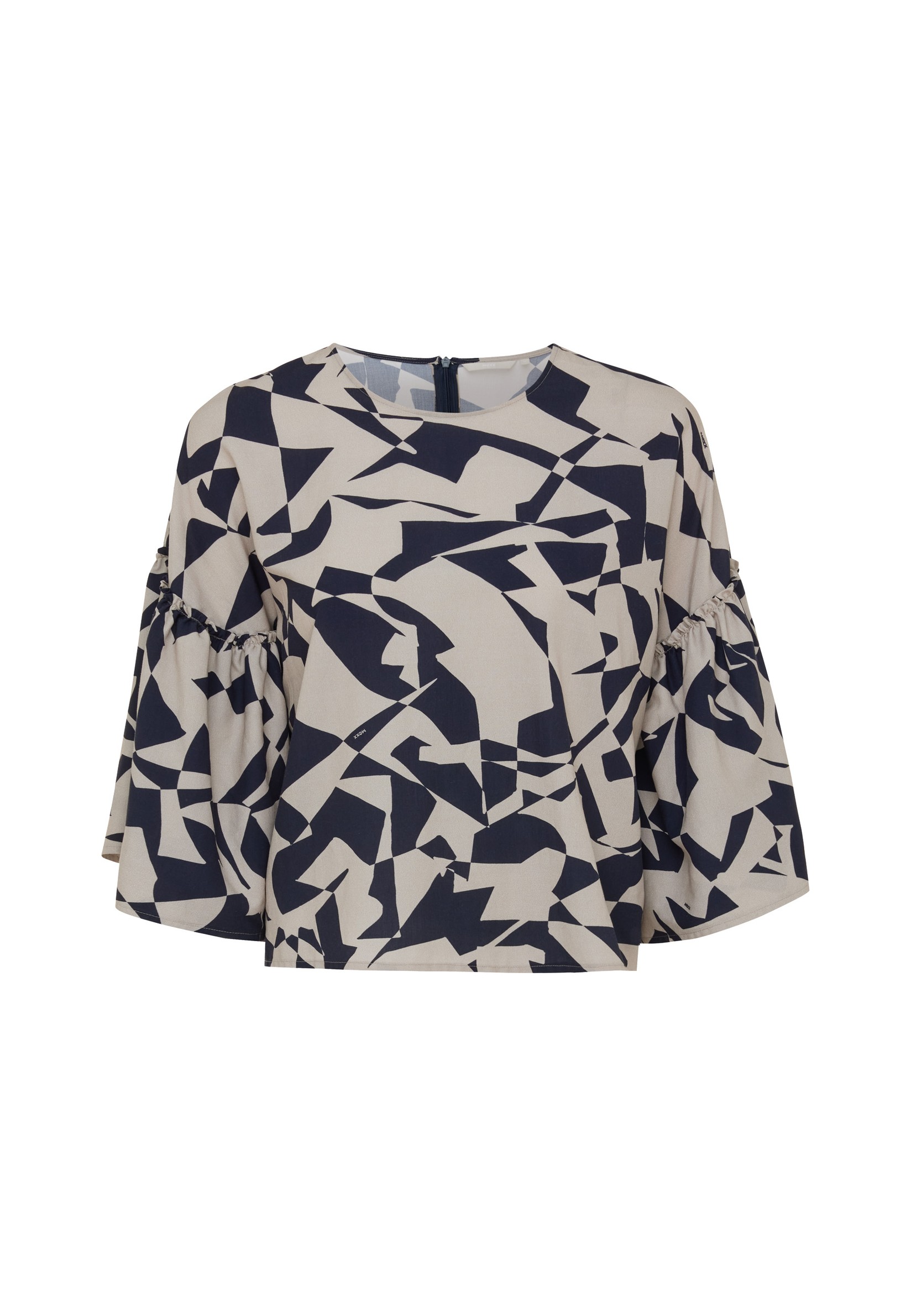 MEXX Ženska bluza kratkih rukava, Bež-crna