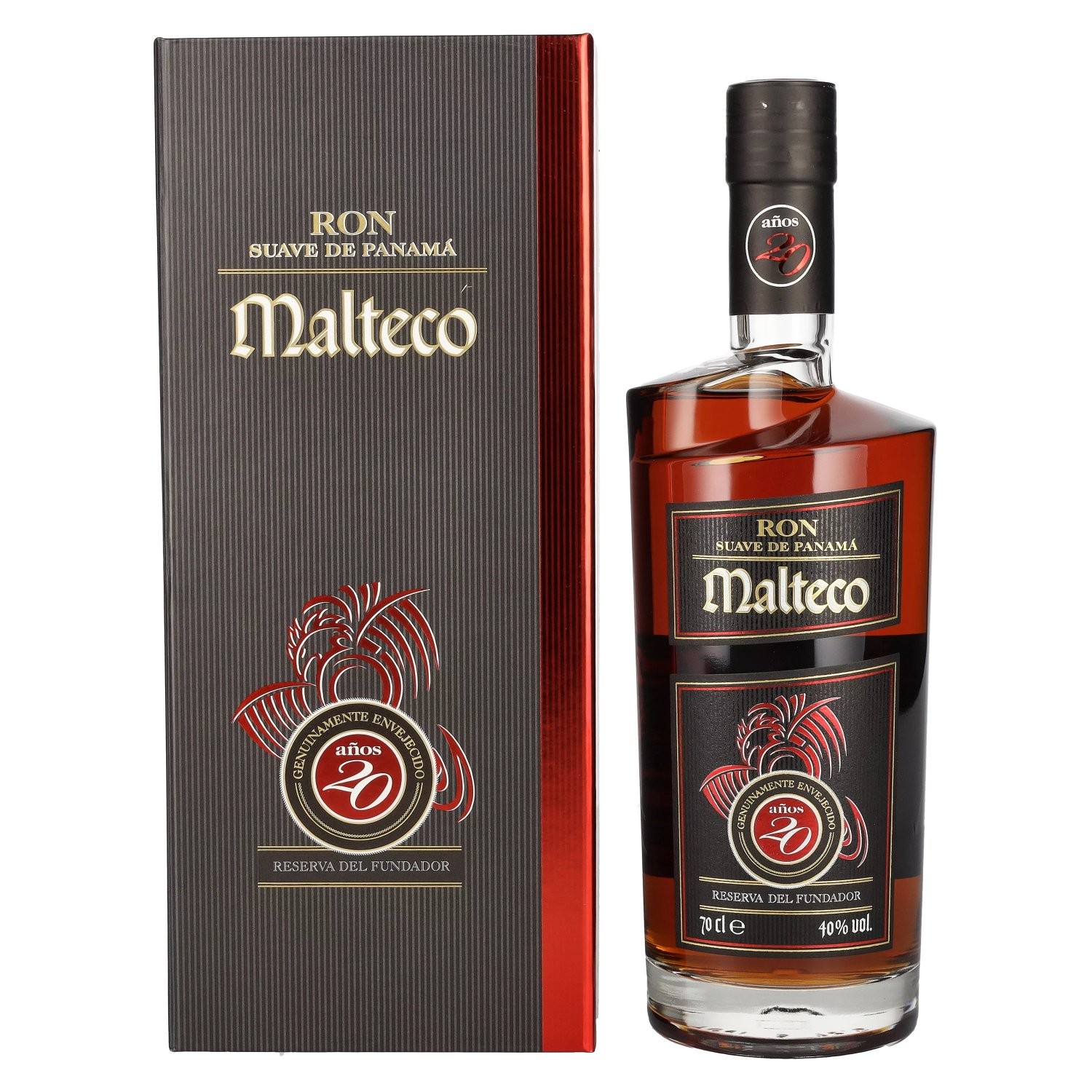 MALTECO Rum 20 godina star alk. 40%, 0.7 l