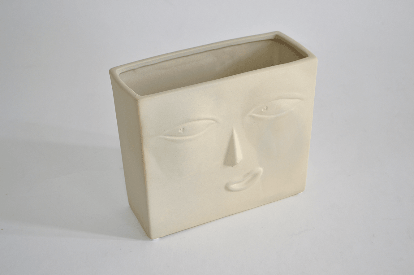 Sigma Keramička vaza TC-JU-217, 17 cm, Bela