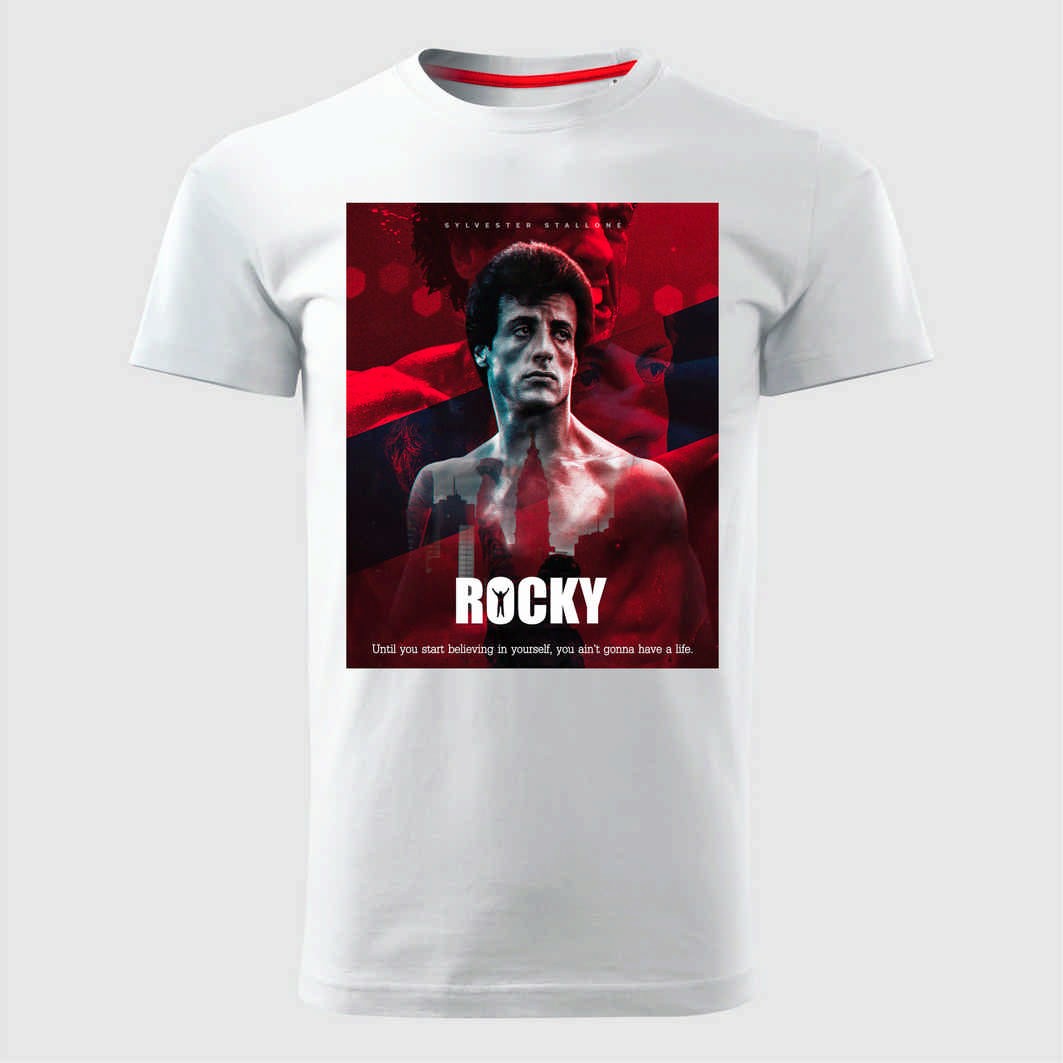 MAJICE BRE Muška majica ROCKY 15 bela