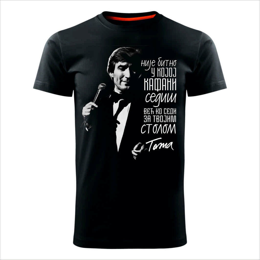 MAJICE BRE Muška majica NIJE BITNO U KOJOJ KAFANI SEDIŠ crna