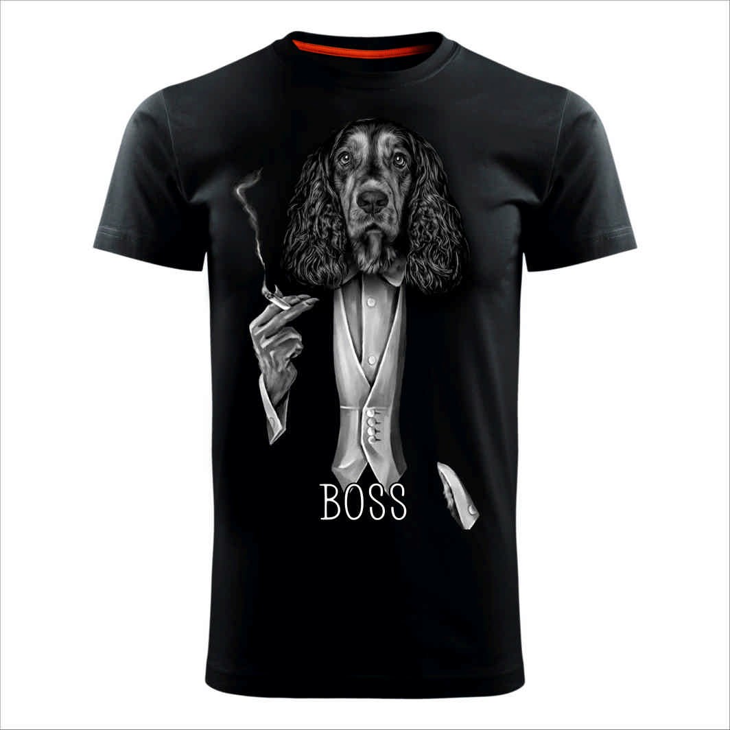 MAJICE BRE Muška majica KOKER BOSS crna