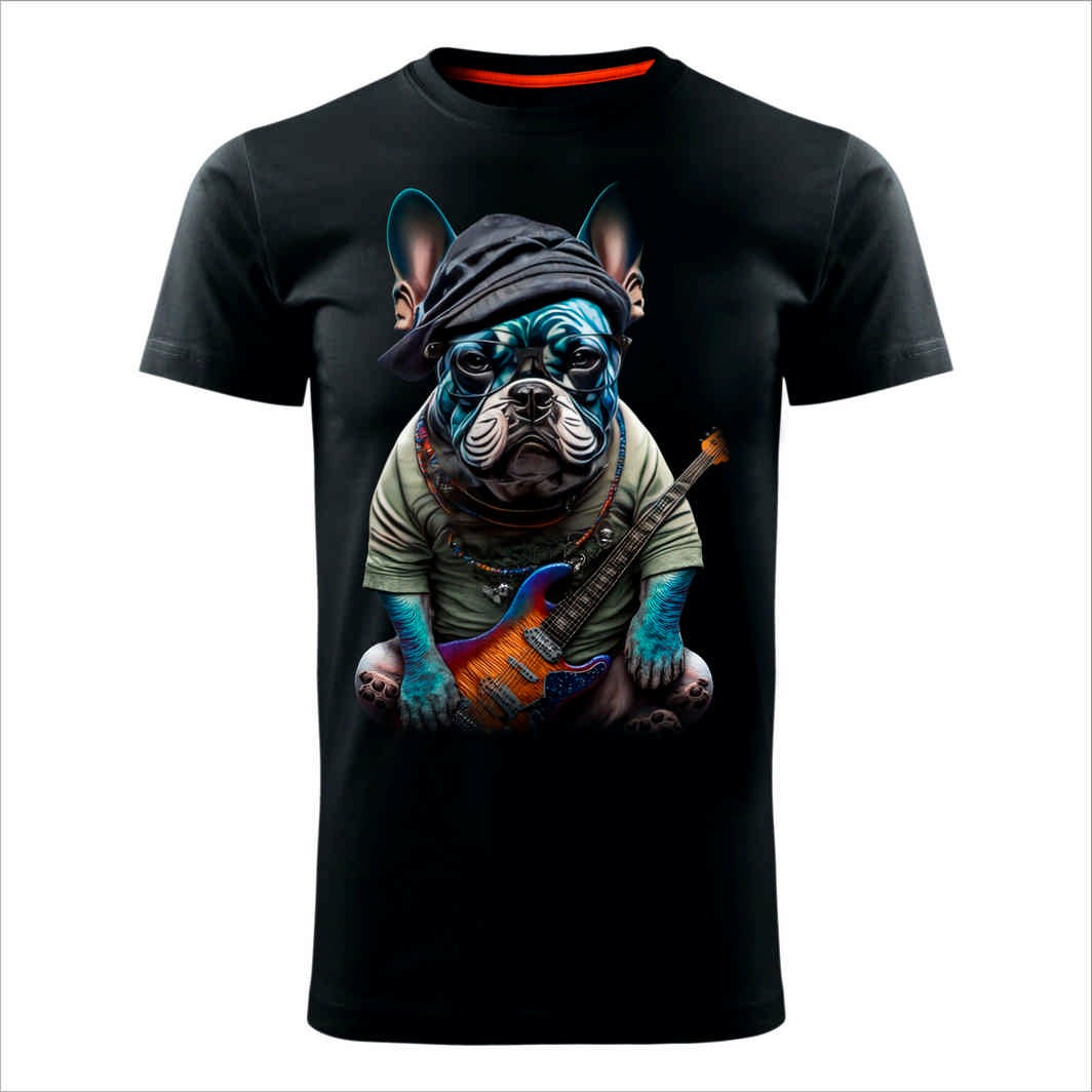 MAJICE BRE Muška majica FRANCUSKI BULDOG 04 crna