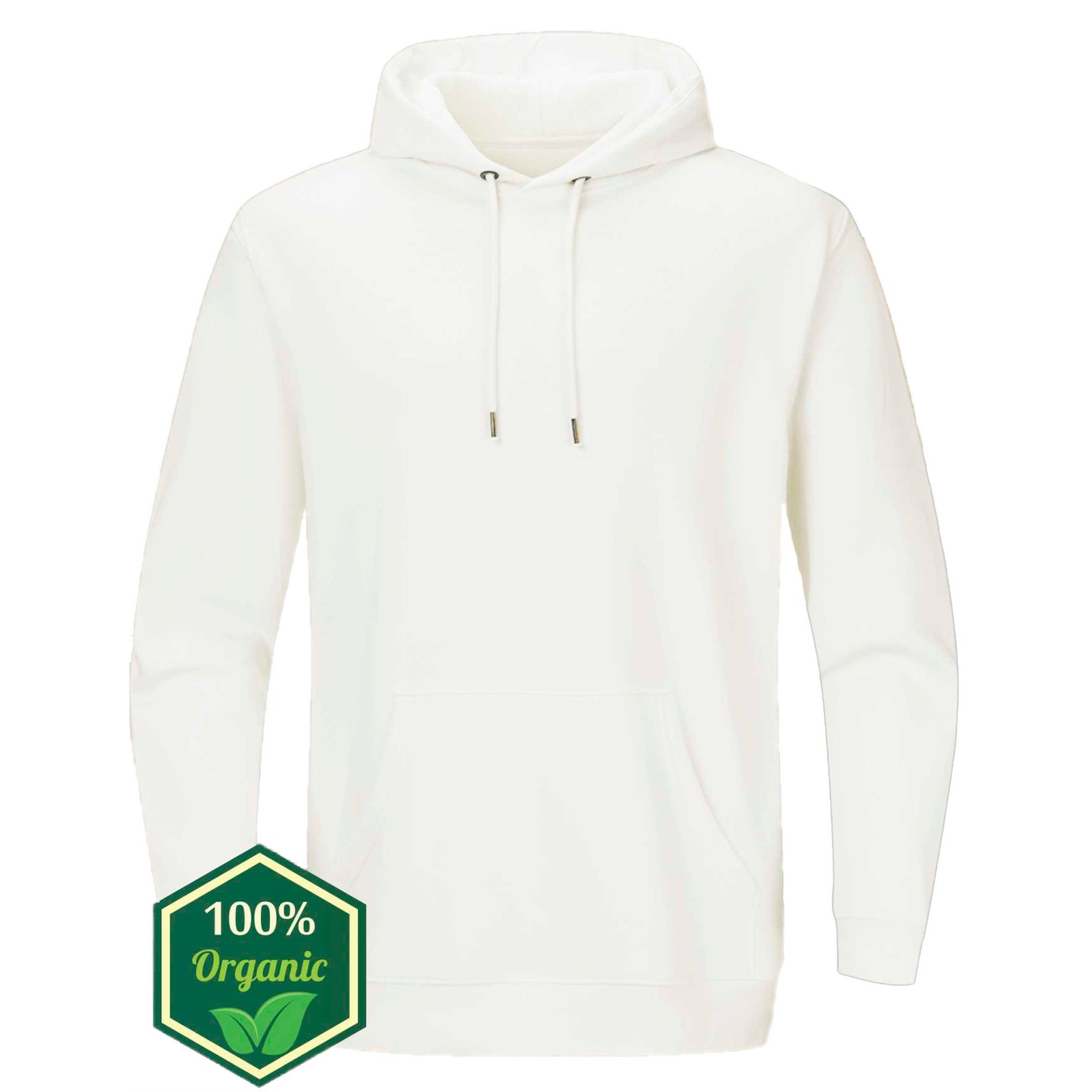 Majice Bre Muški duks sa kapuljačom, Organski pamuk, Beli