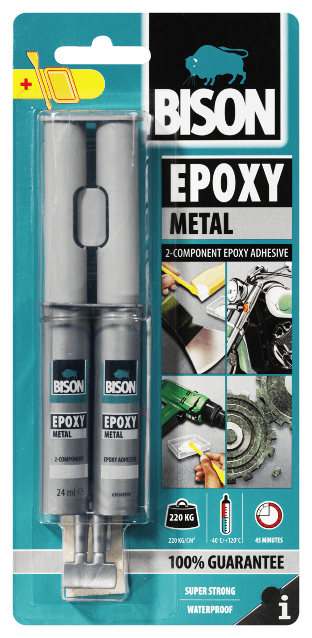 Bison Dvokomponentni lepak Epoxy metal, 24ml
