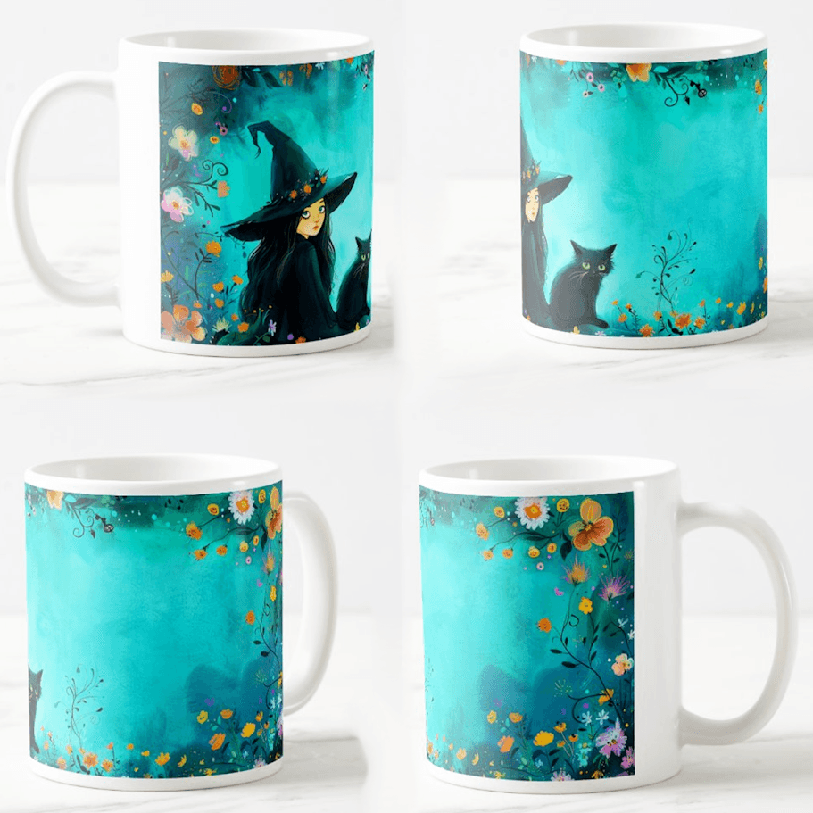 Šolja Mala veštica, 330 ml, Bela