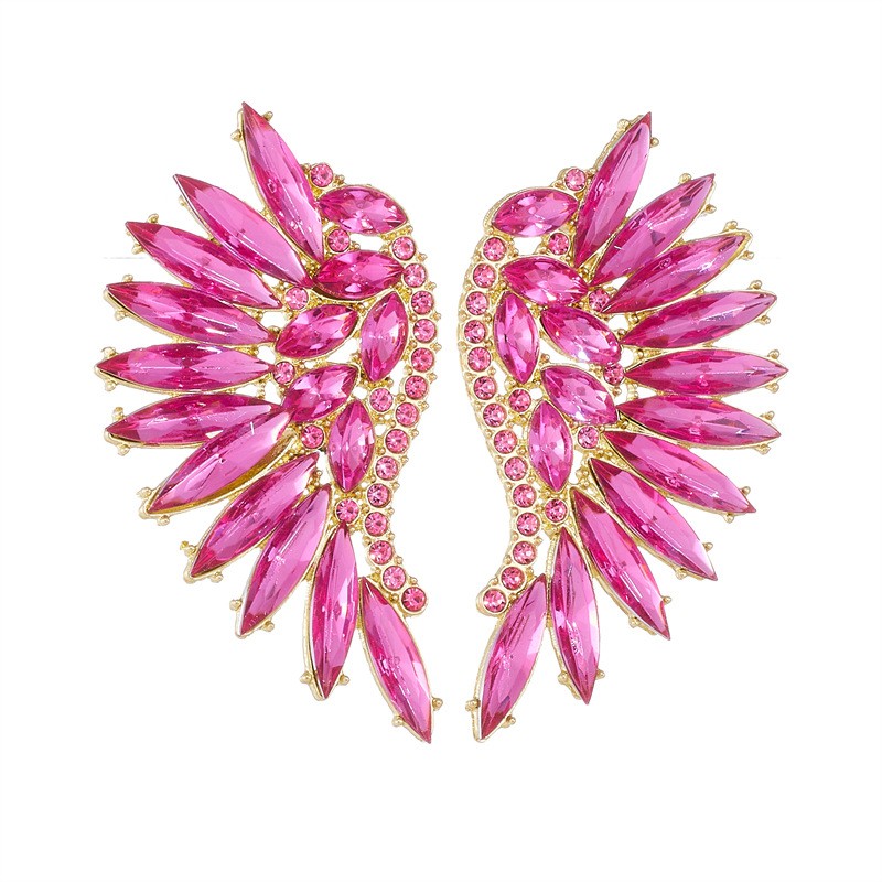 Marvel Co Ženske minđuše sa cirkonima, Roze