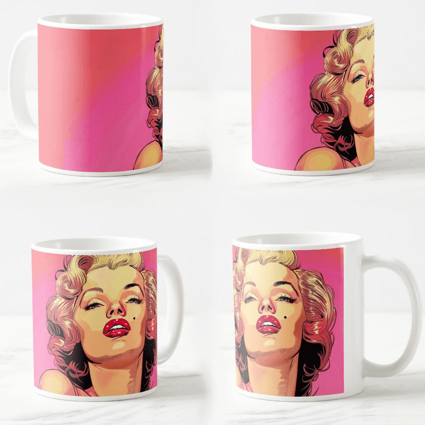 Šolja Marilyn, 330 ml, Bela