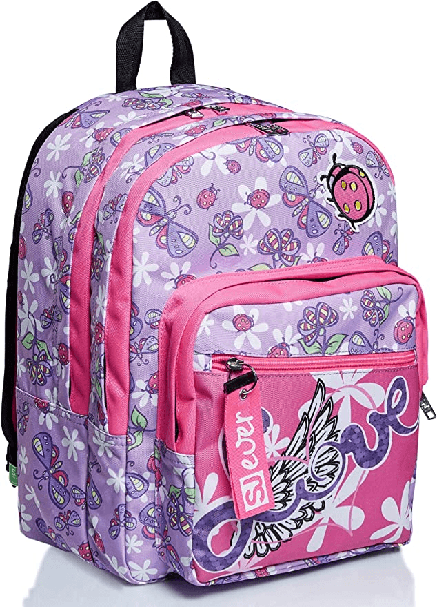 SJ GANG Školski ranac SEVEN SJ-300 roze-sivi