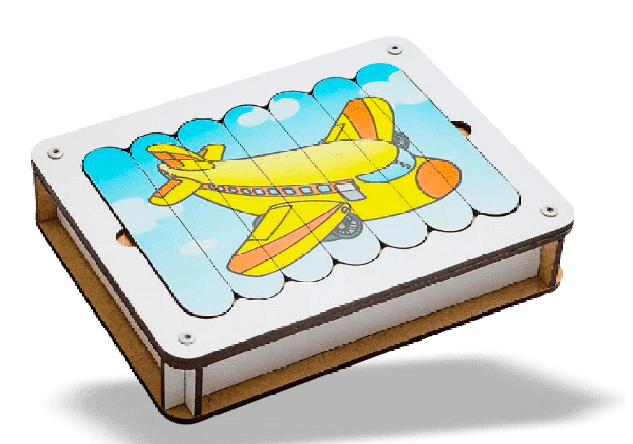 Grat Drvene slagalice Štapići Transport, 5 slika, 35 štapića, Šarene