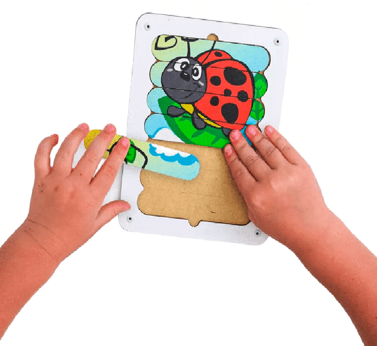 Grat Igre za razvoj dece Insekti, 5 slika, 35 štapića, Drvene, Šarene