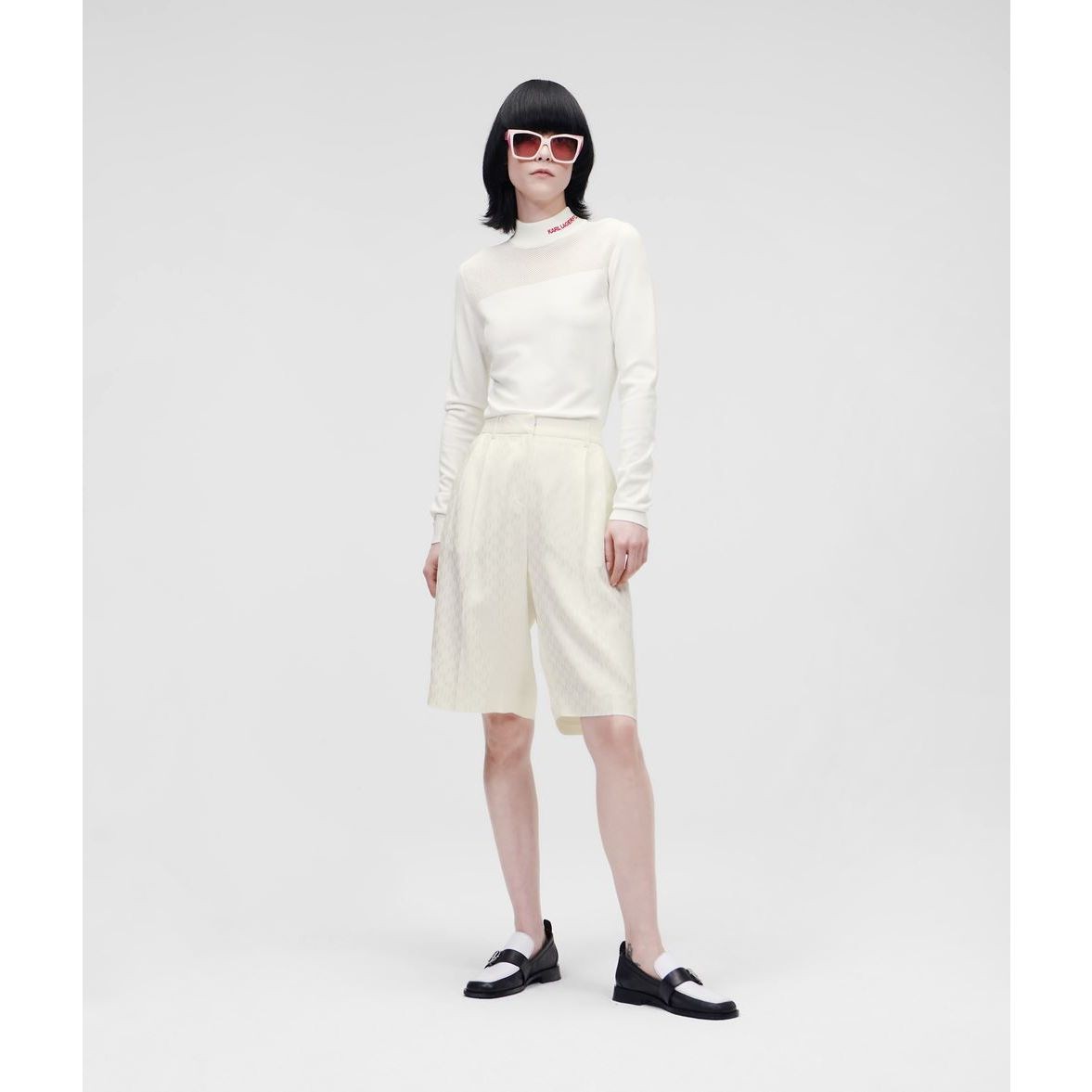 Karl Lagerfeld Ženski šorc 221W1007-110, Beli