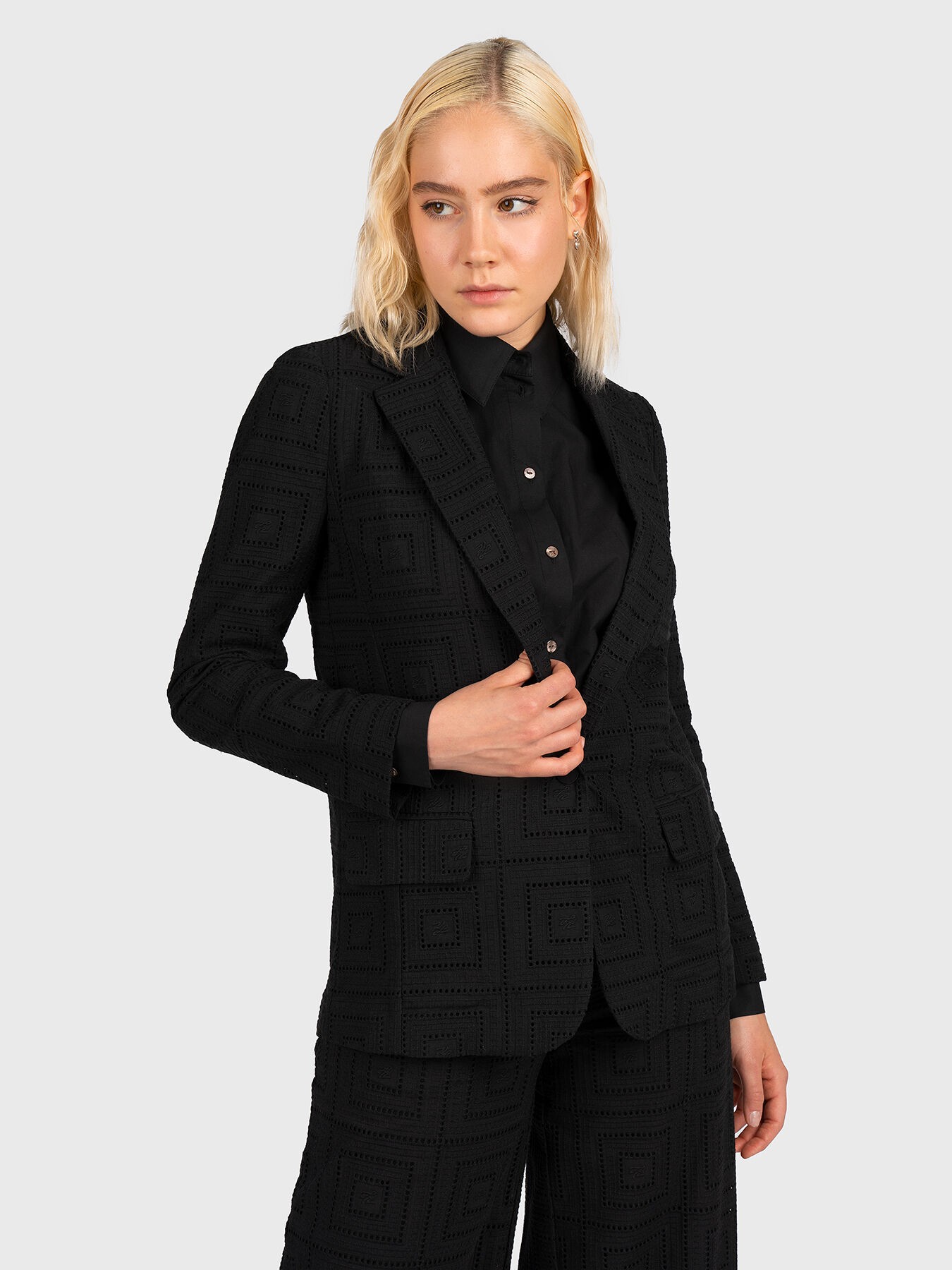 Karl Lagerfeld Ženski sako 221W1402-999, Crni