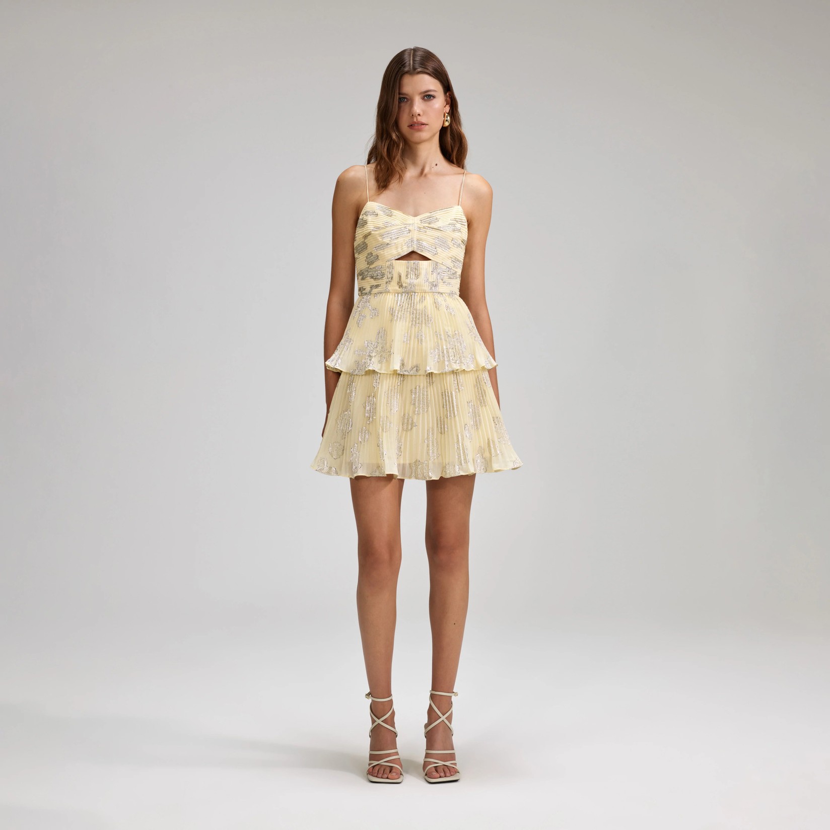 Self Portrait Ženska haljina SS23-005S-Y, Žuta