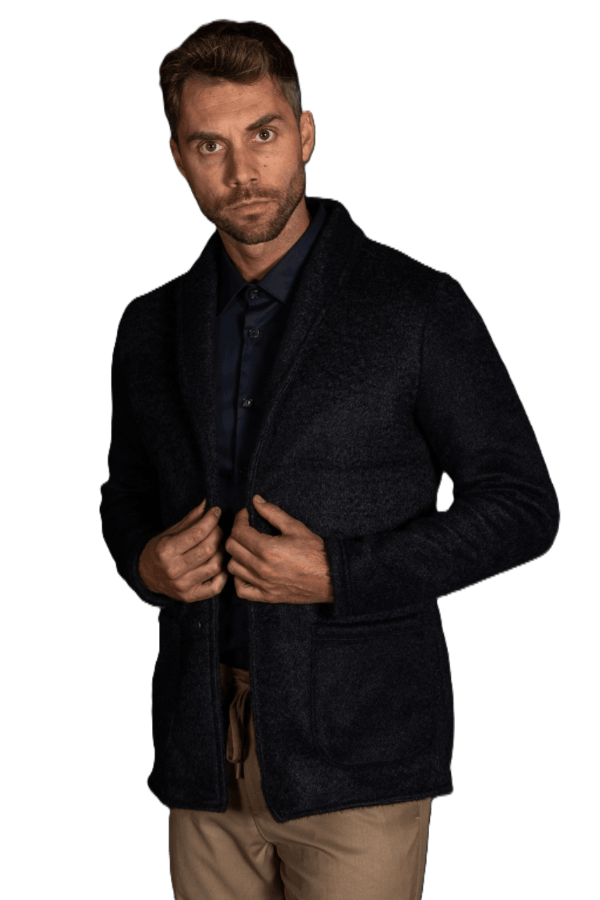 Takeshy Kurosawa Muški sako od flisa 83664, Teget