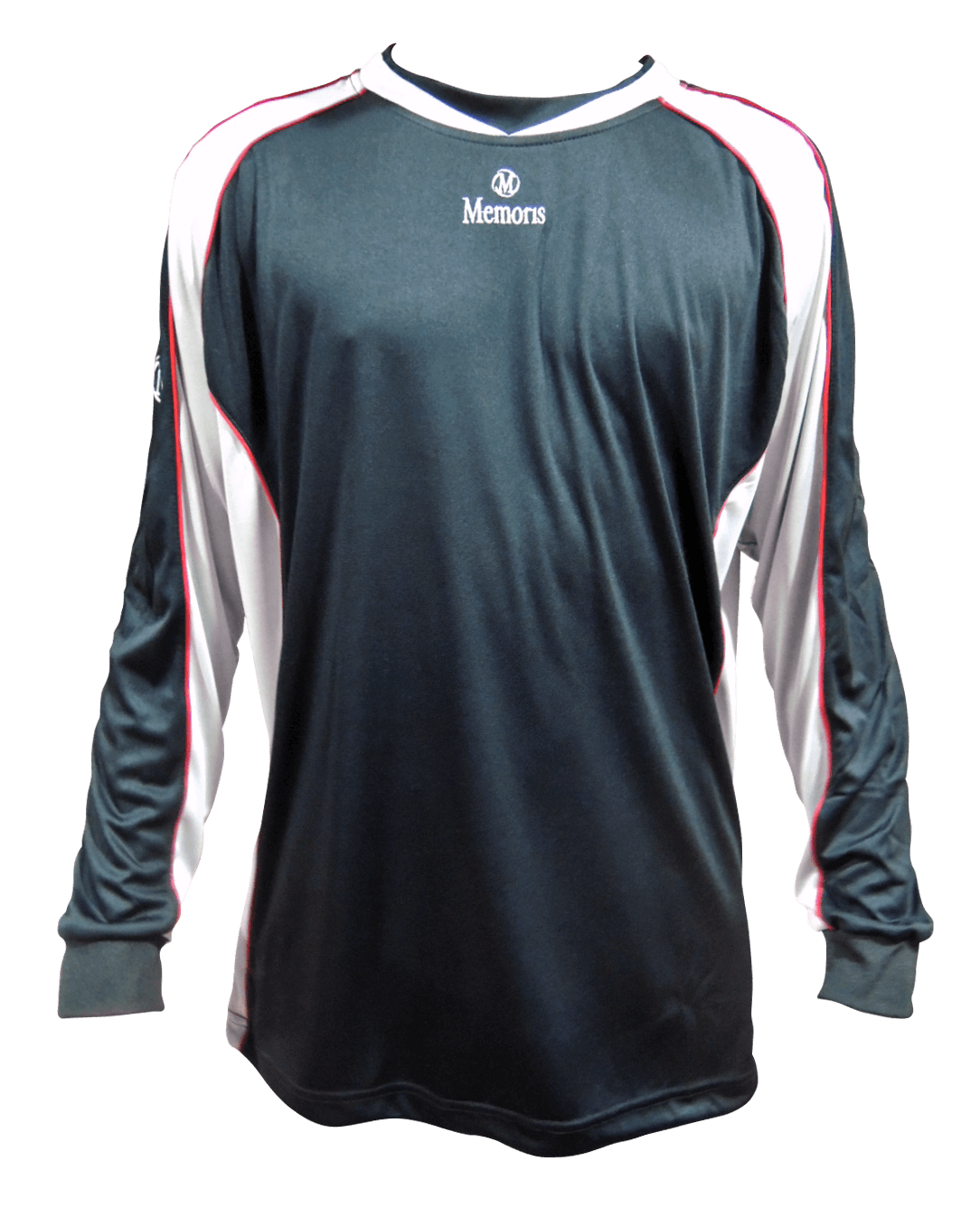 Memoris Muška majica dugih rukava, Crno-crvena