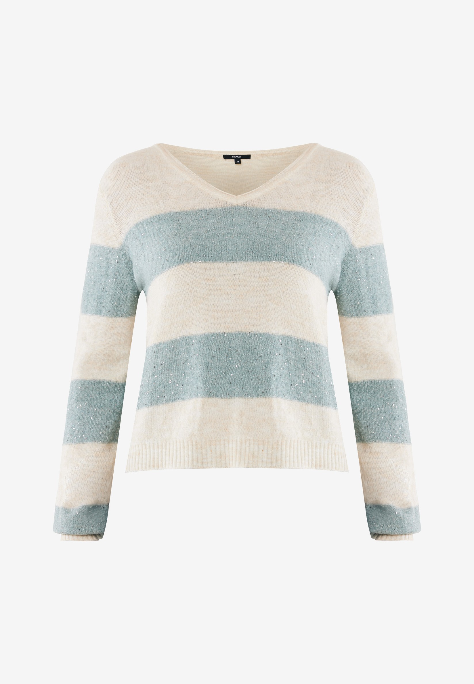 Mexx Ženski džemper MF006603453W, V-izrez, Regular, Plavi