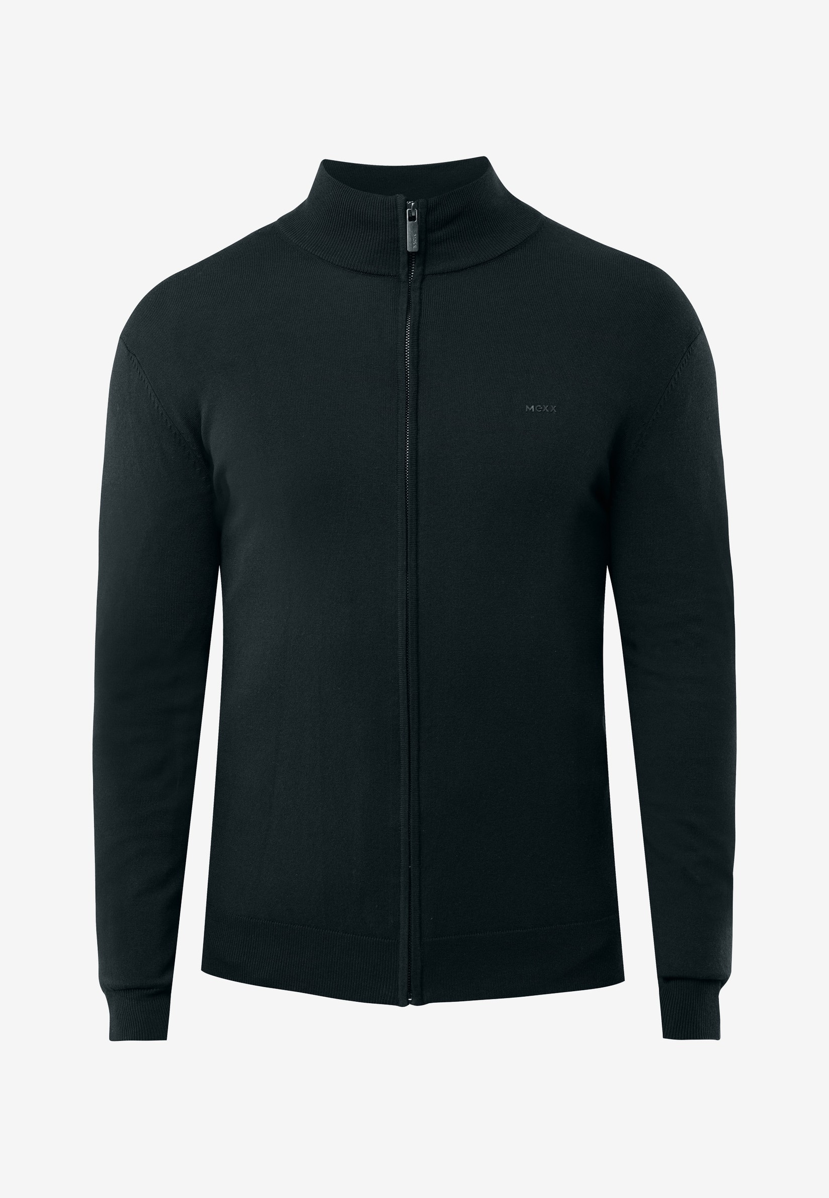 Mexx Muški džemper Hermon MF006604453M, Zip kragna, Maslinasti