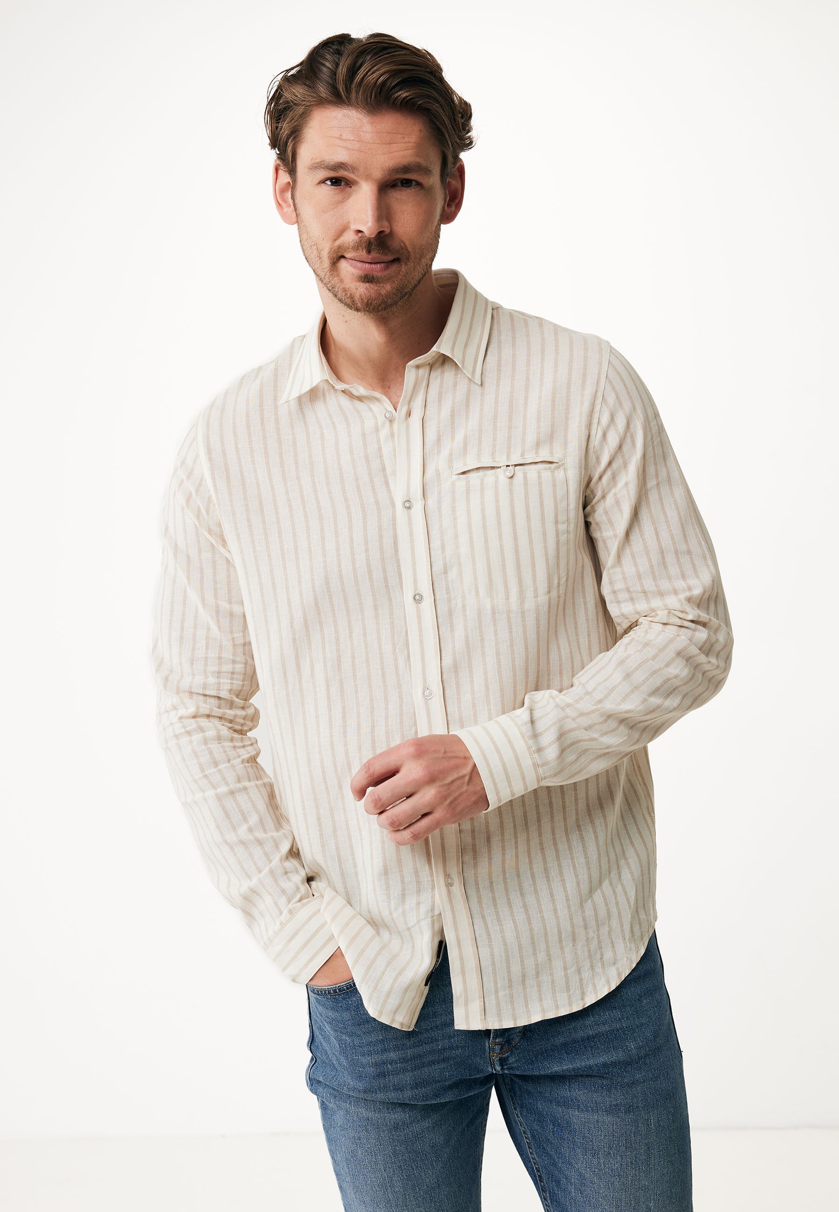 Mexx Muška košulja MF007204341M, Regular, Bela