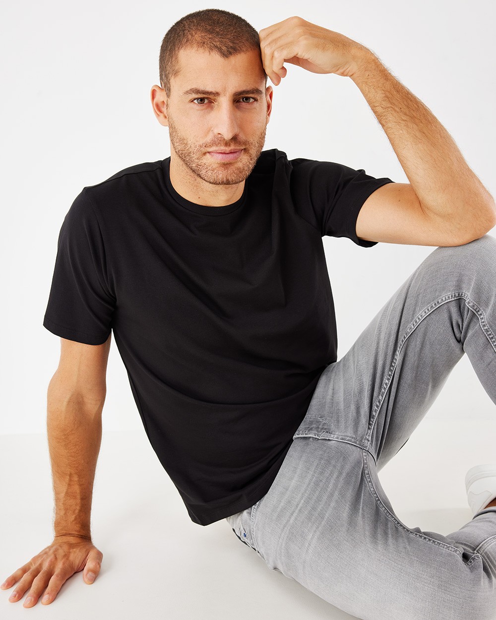 Mexx Muška majica Oliver TU2101999M, Kratki rukav, Crna