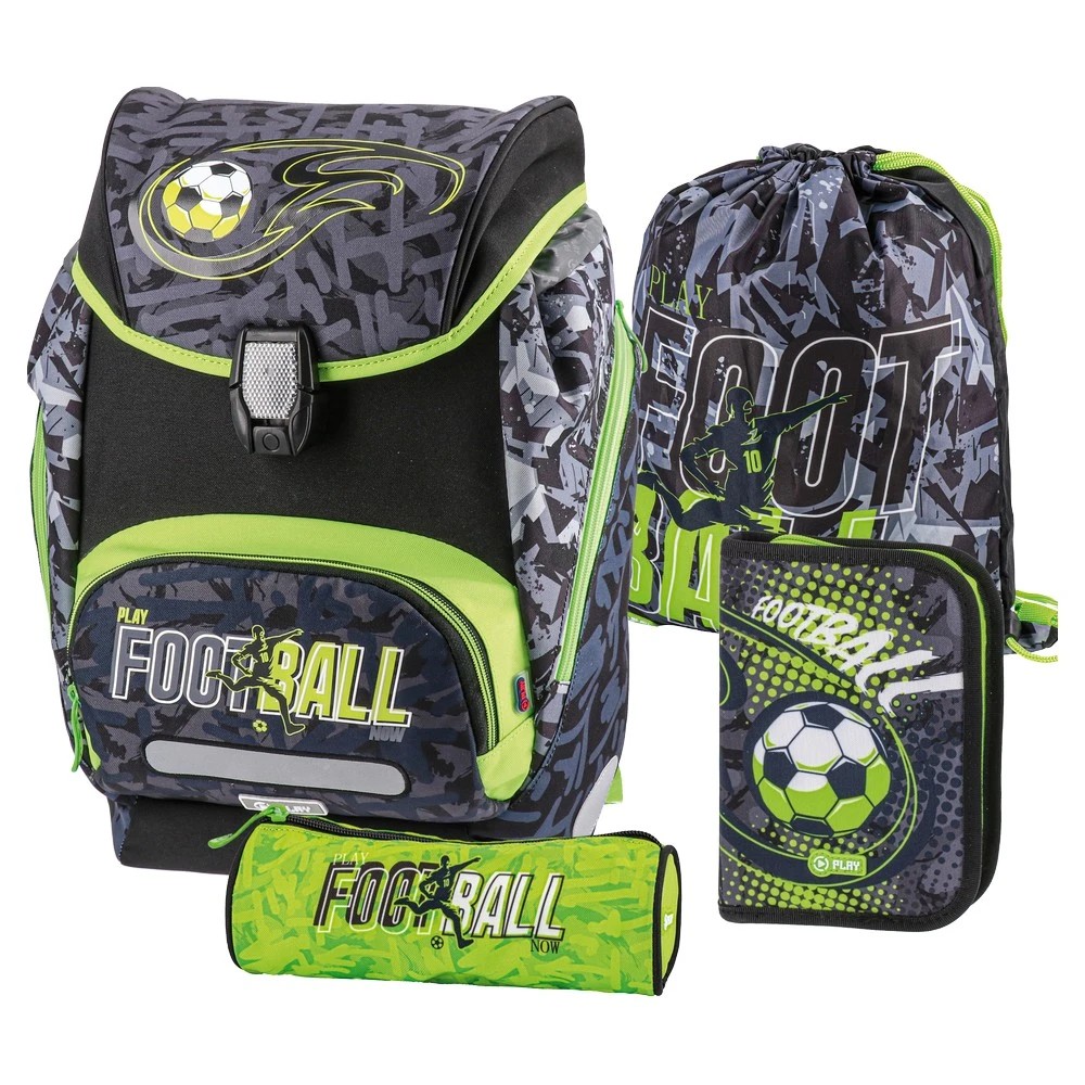 Plai Logic set, Anatomski ranac, 4 u 1, Igraјte fudbal, Grei