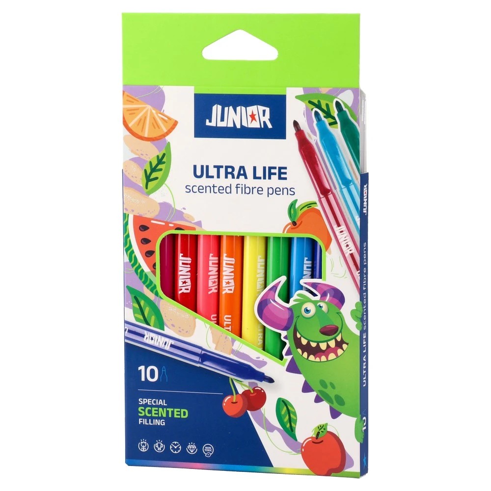 Junior Flomasteri Ultra perfume, 10 komada