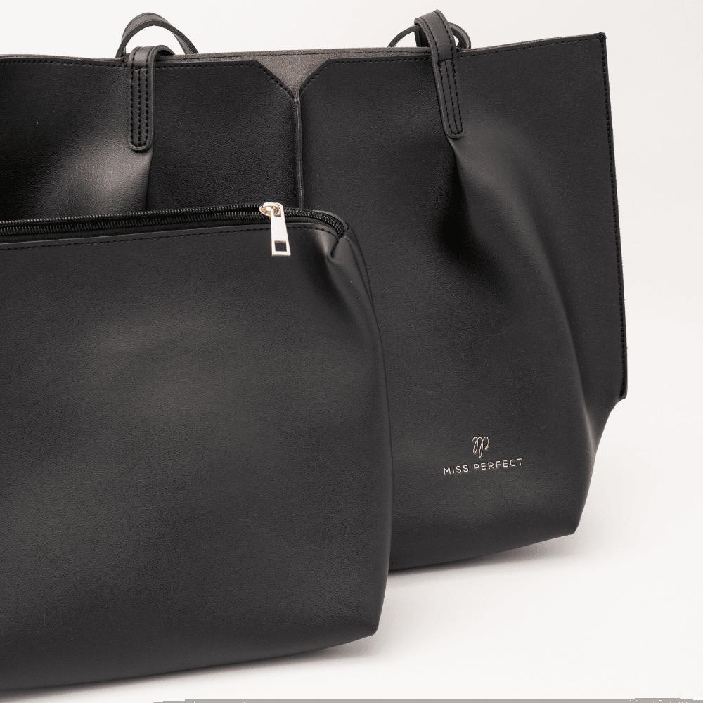 Miss Perfect Ženska torba, Sa neseserom, Crna