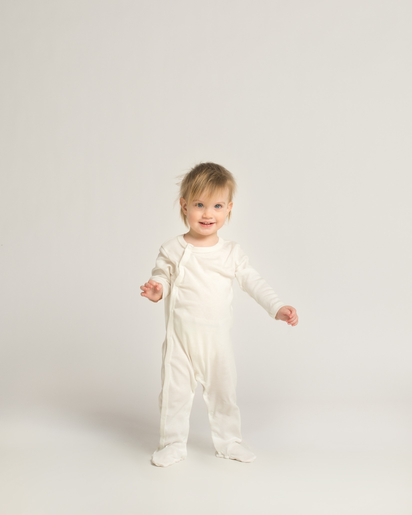 MJÖLK Zeka za bebe Organski pamuk Bela