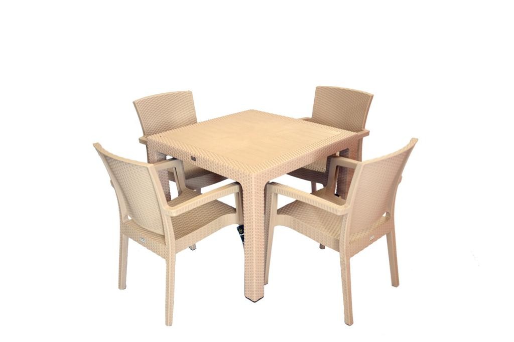 Garnitura Rattan 4/1 kapućino