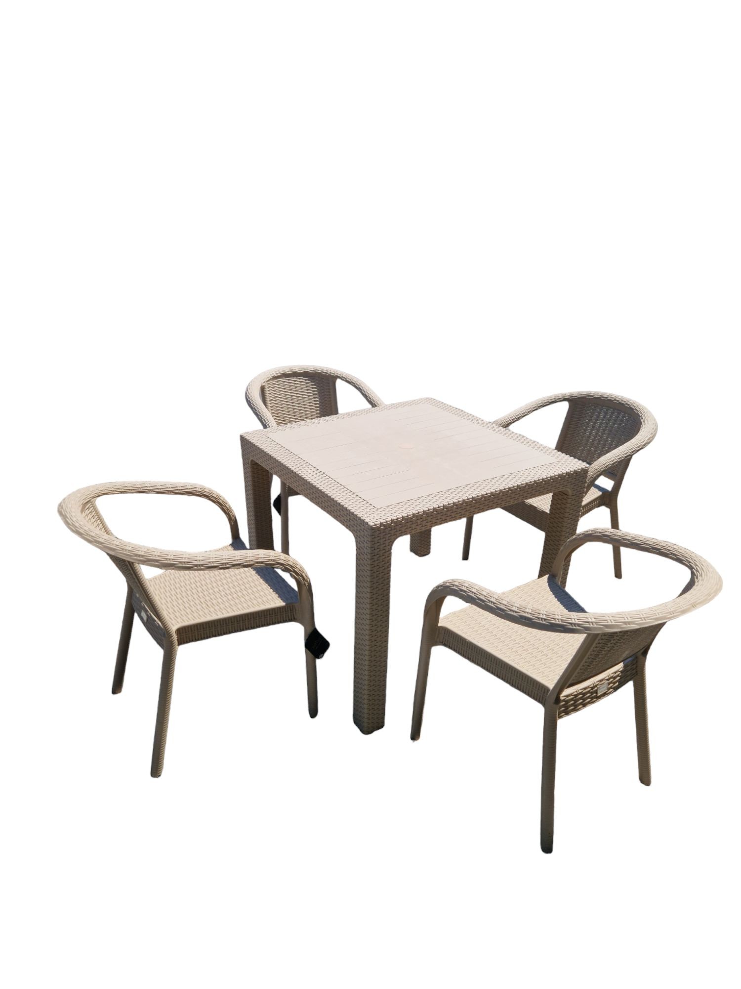 MOBILYA Baštenska garnitura BAMBOO kapućino